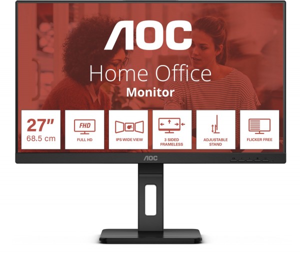 27E3QAF 69 cm (27") TFT-Monitor mit LED-Technik schwarz, Widescreen Full HD (1920x1080), 4 ms Reaktionszeit