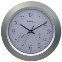WT 7940 Wanduhr titan/chrom
