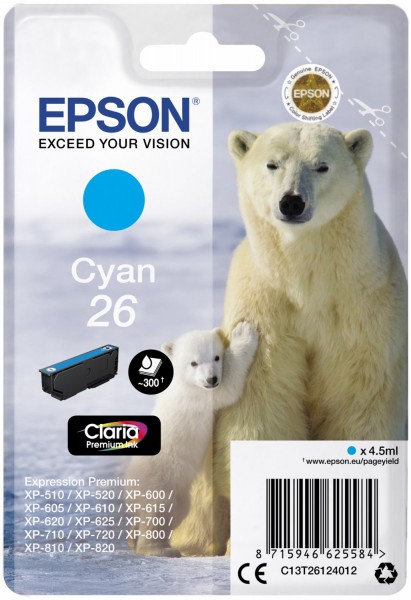 26 Claria Premium Tintenpatrone cyan