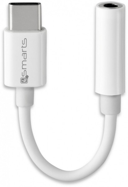 4smarts USB Type-C > 3,5 Klinke Adapter weiß