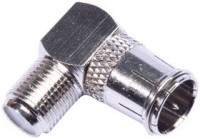F-Winkel-Stecker 90° silber