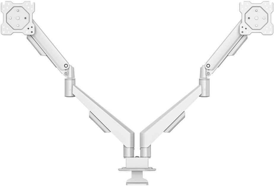 Monitorhalterung (17" - 35") für 2 Monitore weiß