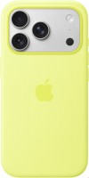 Silikon Case mit MagSafe für iPhone 17 Pro neongelb
