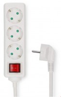 ESOC350F2WT Steckdosenleiste (5m) 3-Fach mit Schalter weiß