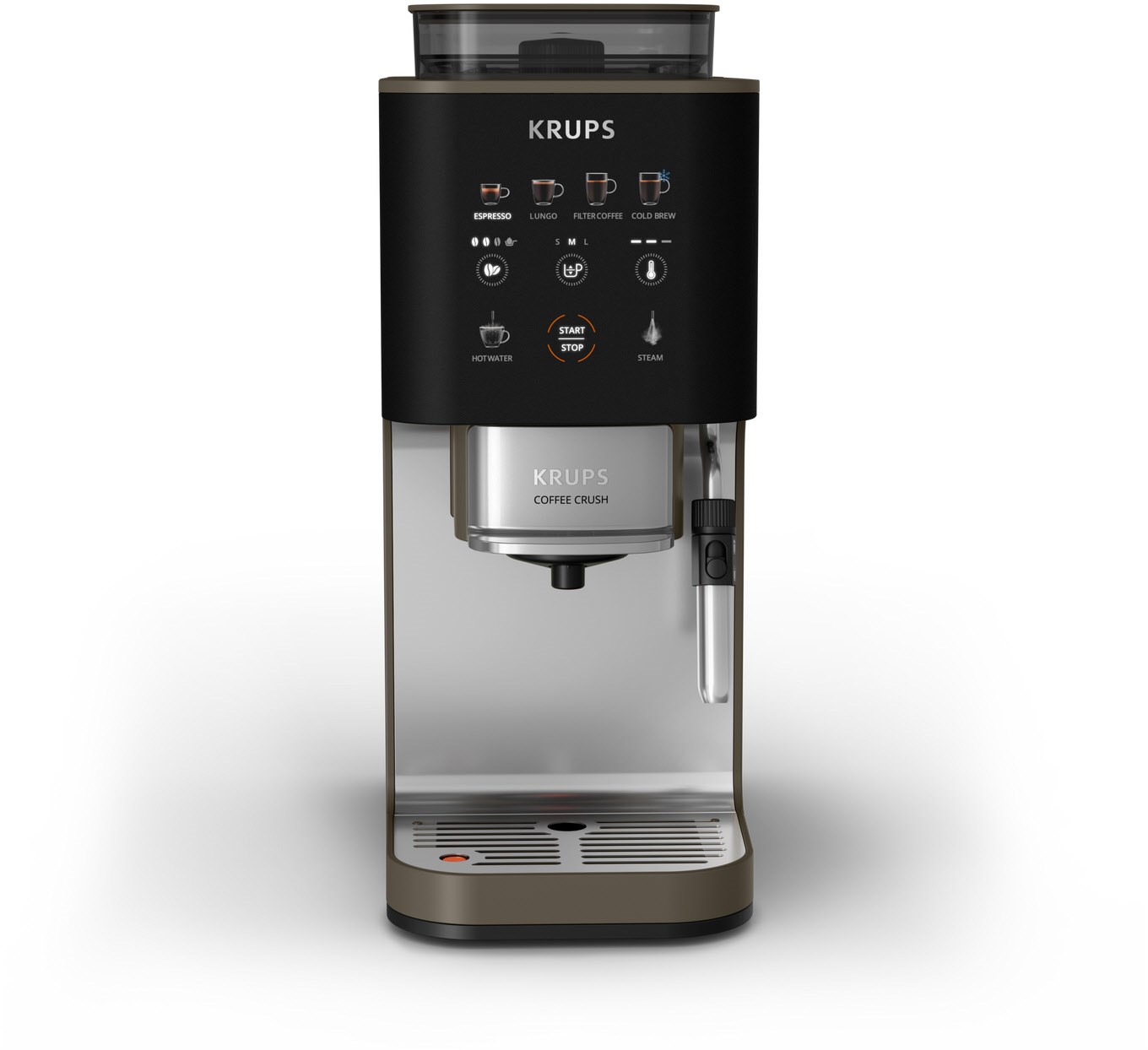 SA403B Coffee Crush Experience Kaffee-Vollautomat, Edelstahl-Mahlwerk, 15 bar