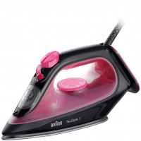 SI 1070 PU TexStyle 1 Dampfbügeleisen schwarz/pink, 2000 W, 130 g/min Dampfstoß, 25 g/min Dampfproduktion, Keramik-Bügelsohle, 220 ml Wassertank