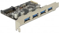 PCI Express > 4x USB 3.0 PCI-Karte