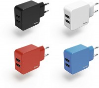2-fach USB, 2,4A Ladegerät sortiert