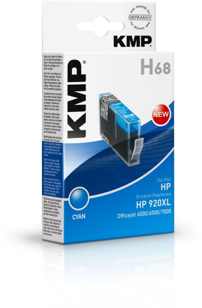 H68 (1.100 S.) mit Chip Tintenpatrone cyan
