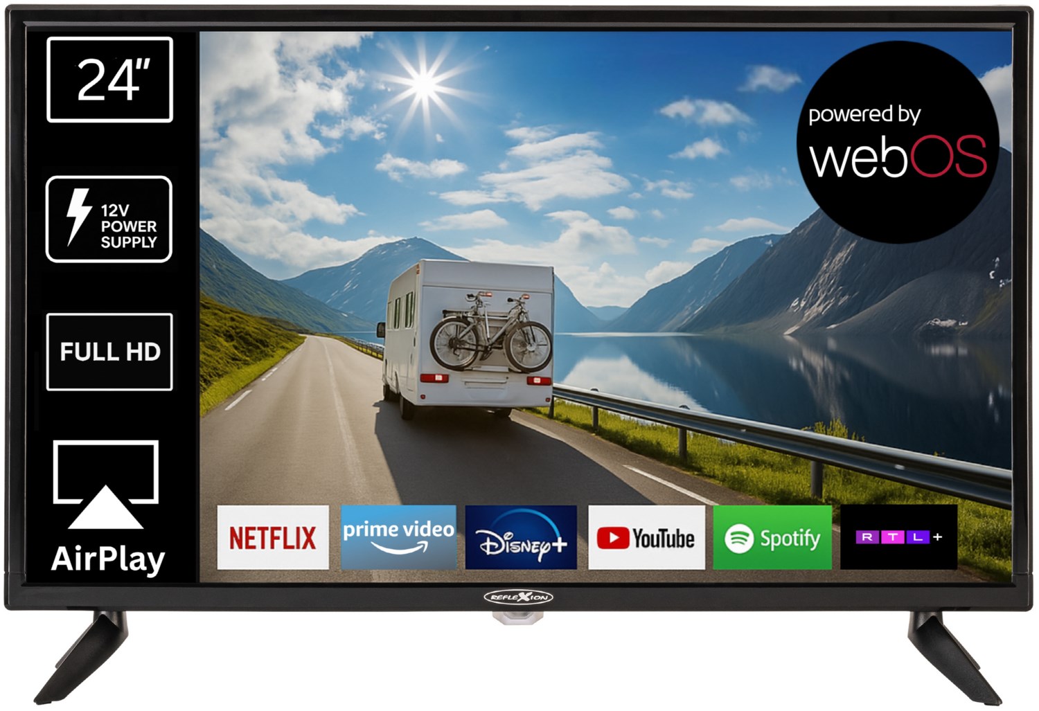 LEDW16iBT 40 cm (16") LCD-TV mit LED-Technik, Full HD, Smart-TV, DVB-T2/DVB-C/DVB-S2