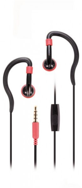 Sports Active In-Ear-Kopfhörer mit Kabel coral
