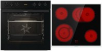 Duo Set CS Com EB-Herdset bestehend aus BC6715E02BK + ECD643BX tiefschwarz + edelstahl