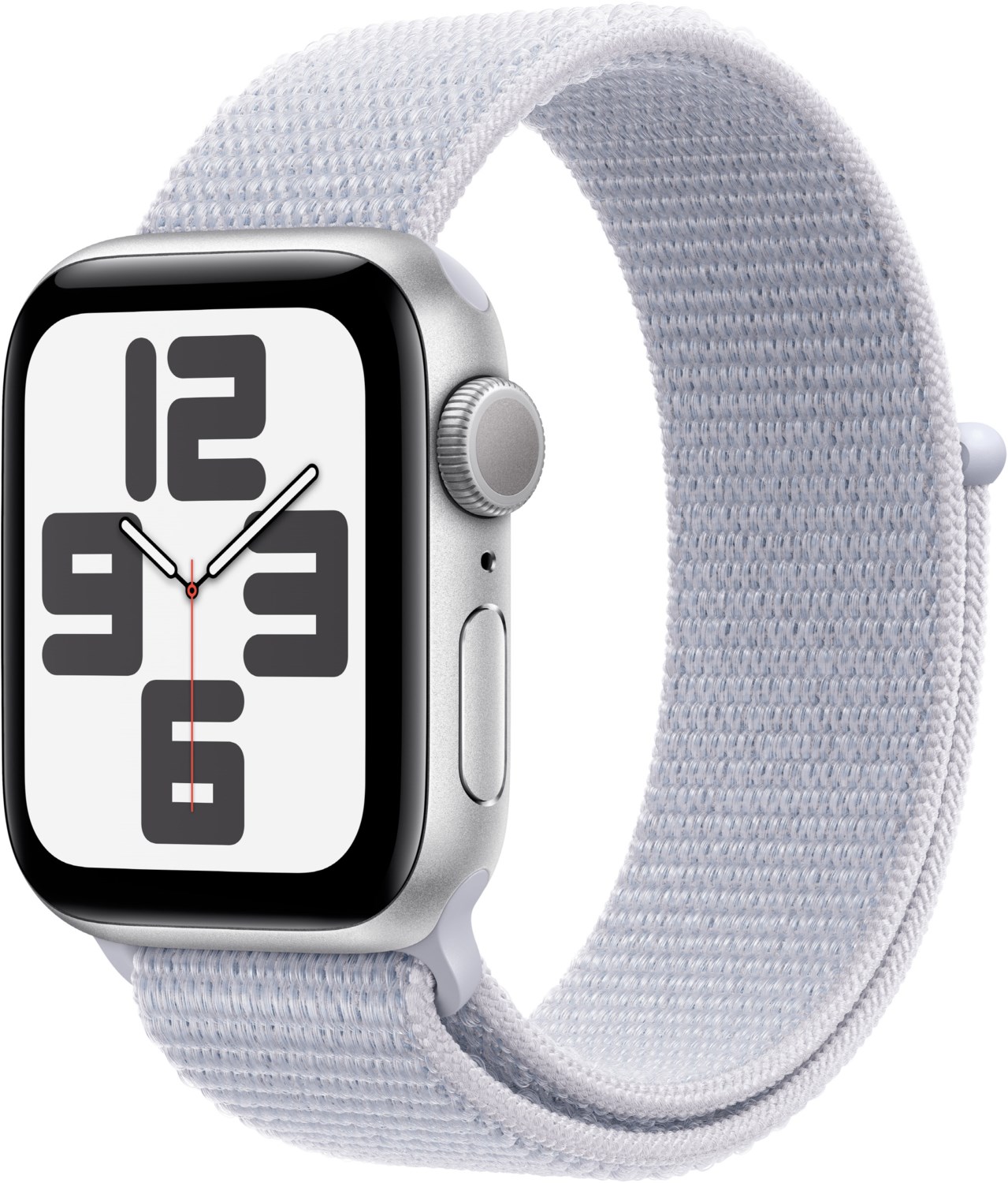 Apple Watch SE (40mm) GPS mit Sport Loop silber/blaue wolke