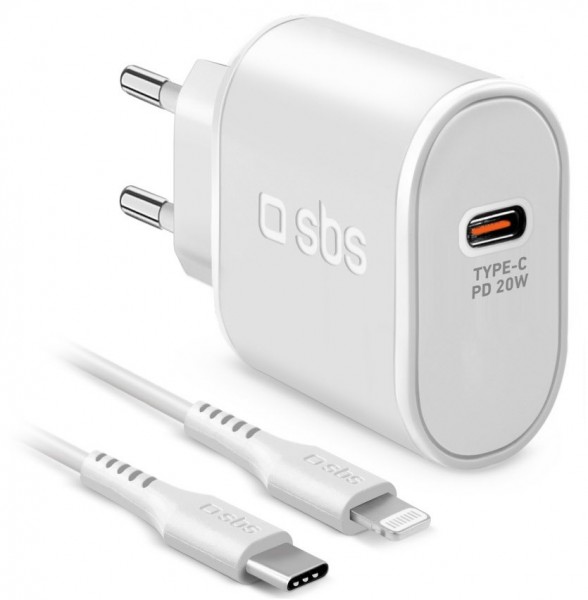 Wand-Ladegerät (20W) mit USB Type-C > Lightning Kabel weiß