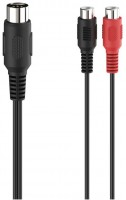 Audio-Adapter 2 Cinch-Kupplungen>5-pol.-DIN-St. schwarz