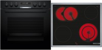 HND671LS62 Herdset bestehend aus HEG578BB3 + NKN645GA2E schwarz + edelstahl