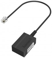 Telefon-Adapter (0,2m) Modular-Stecker 6p4c>TAE-F-Buchse schwarz