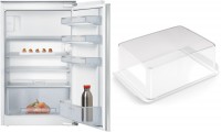 MK088KLF1A Einbau-Kühlschrank mit Gefrierfach bestehend aus KI18LNFF0 + KSGGZM00 Butterdose weiß