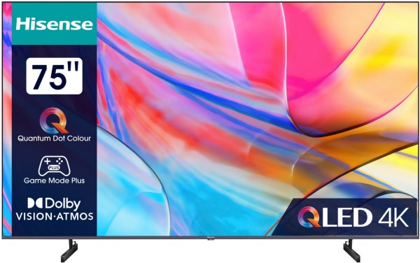 75A7KQ 189 cm (75") QLED-TV, 4K Ultra HD, Smart-TV, DVB-T2/DVB-C/DVB-S2, Sprachsteuerung