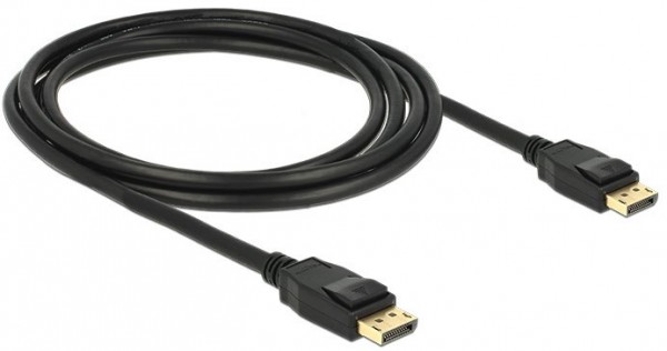 DisplayPort Kabel St. > St. 4K (2m) eingerastet schwarz