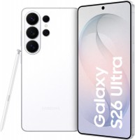 Galaxy S26 Ultra (256GB) Smartphone weiß, 12 GB RAM, 200 MP Kamera, 6,9 Zoll Display, 55 Std. Akku, 5G, Android