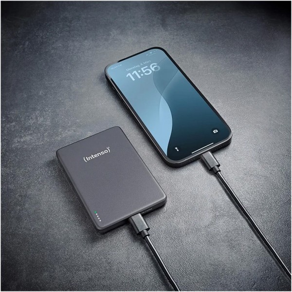 Magnetic Wireless (5.000mAh) Powerbank grau