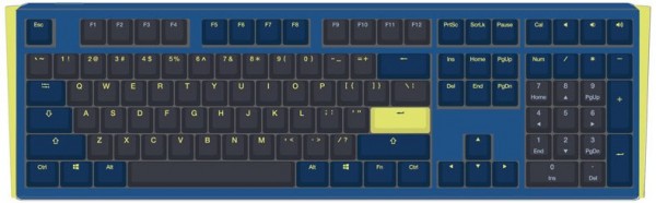 One 3 Daybreak MX-Speed-Silver (DE) Gaming Tastatur blau