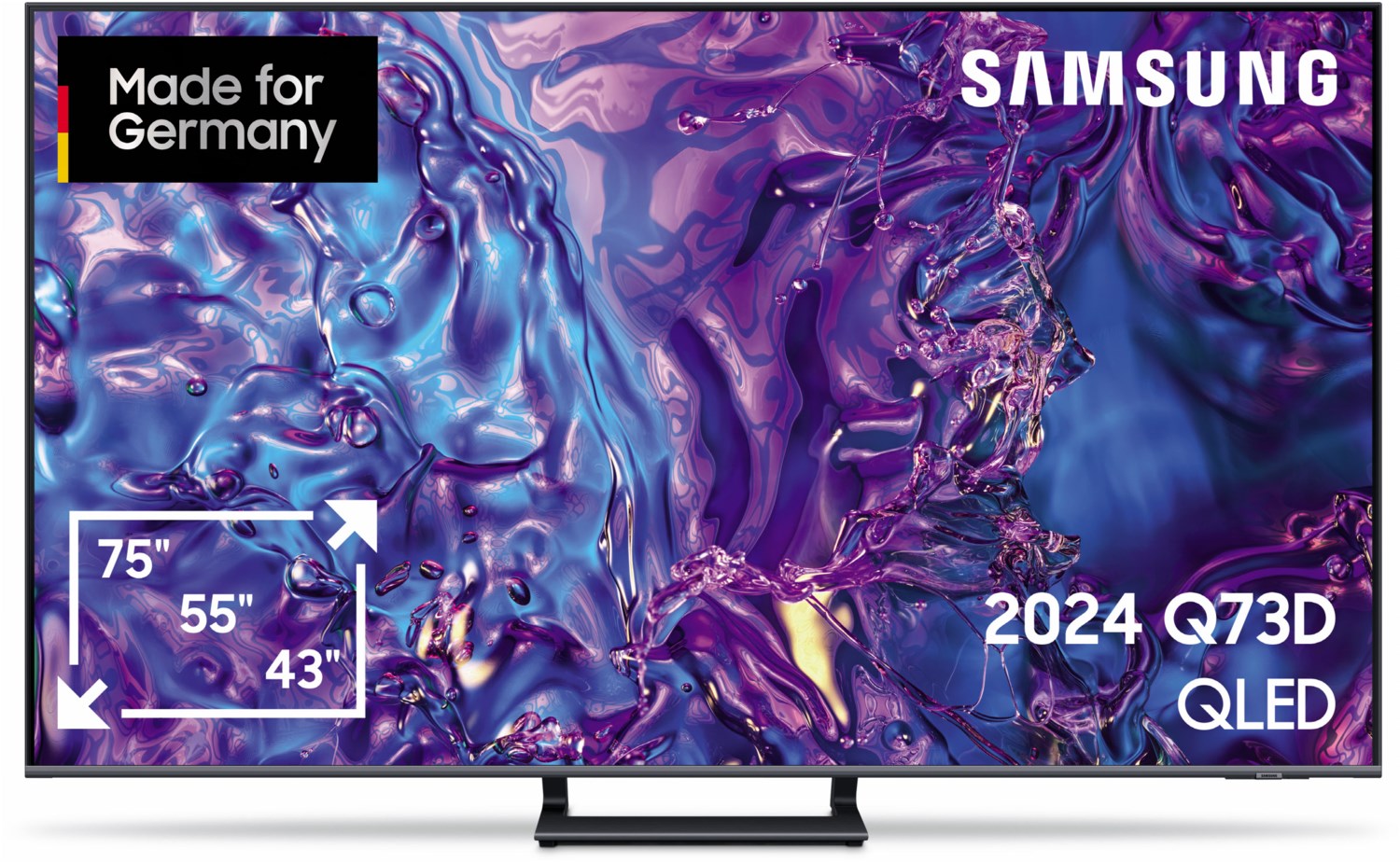 GQ65Q73DAT 163 cm (65") QLED-TV Titangrau, 4K Ultra HD, Smart-TV, 100 Hz, Sprachsteuerung