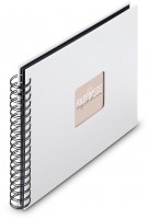 Spiral-Album Fine Art 28x24cm 50 schwarze Seiten weiss