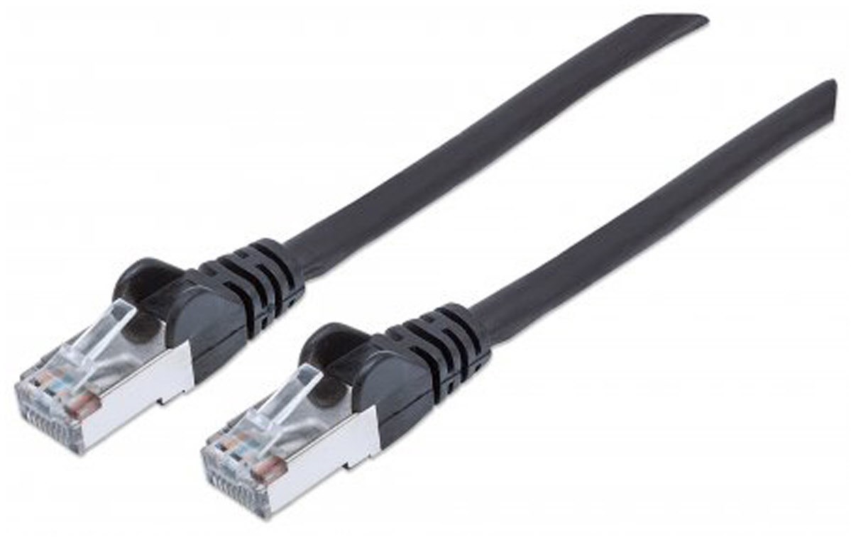 Patchkabel mit Cat7-Rohkabel S/FTP schwarz (30m)