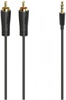Audio-Kabel (1,5m) 3,5-mm-Stecker>2 Cinch-Stecker