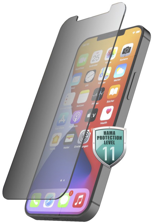 Echtglas-Displayschutz Privacy für iPhone 13 mini transparent