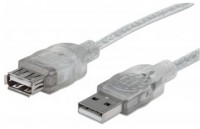 USB 2.0 Verlängerungskabel (3m) silber