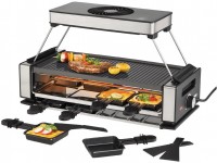 Smokeless Raclette mit Dunstabzugshaube schwarz/edelstahl