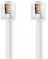 TCGL90200WT50 RJ11-Kabel (5m) RJ11 Stecker>RJ11 Stecker weiß