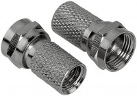 F-Stecker 6,5 mm schraubbar 2 Stück