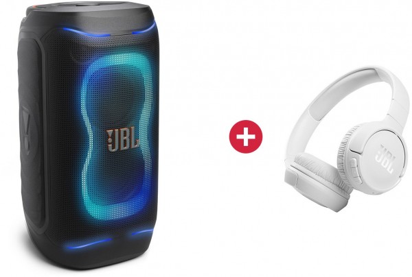 PartyBox 130 Party-Lautsprecher schwarz + Dein Geschenk: JBL Tune510 Bluetooth-Kopfhörer weiß