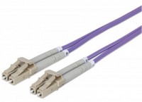 LWL LC > LC OM4 Anschlusskabel (1 m) lila Multimode