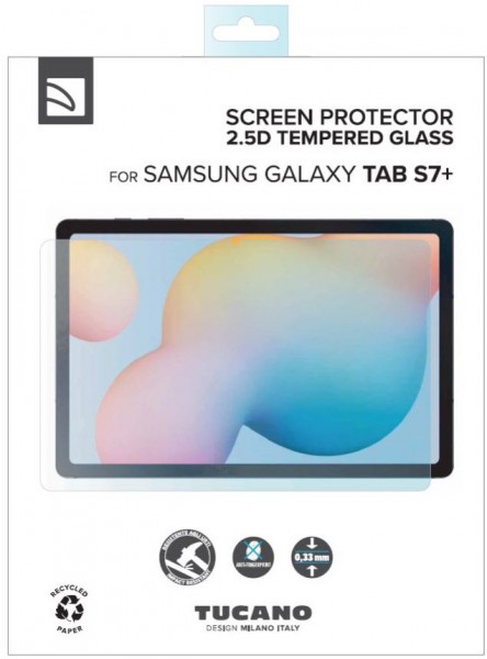 Displayschutzglas für Galaxy Tab S7+ transparent