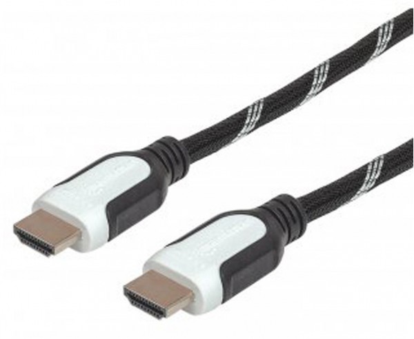 HDMI-Kabel (1,5m) mit Ethernet und Stoffummantelung