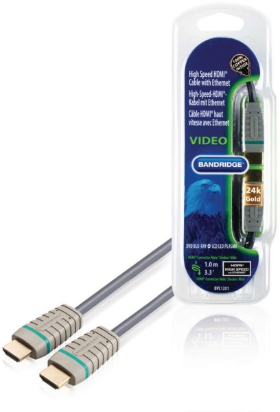 BVL1201 HDMI-Kabel (1m) blau