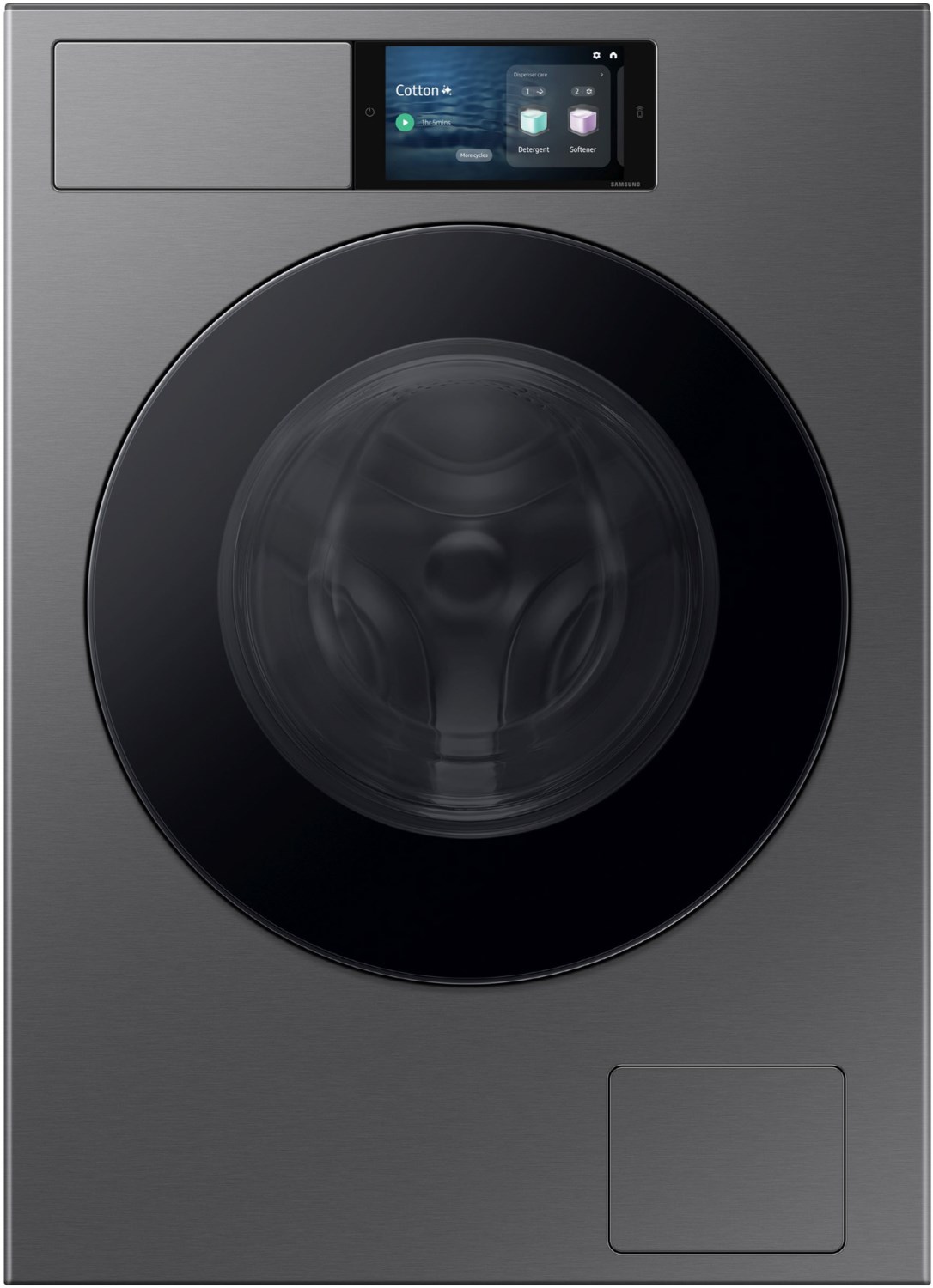 WF90F09C4SU2 Stand-Waschmaschine-Frontlader dark silver steel, 9 kg, 1400 U/min, 72 dBA