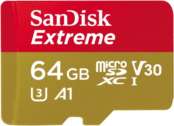 microSDXC Extreme (64GB) Speicherkarte + Adapter
