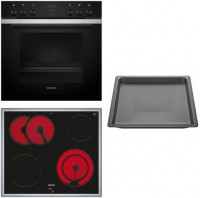 EQ211KA2EU Herdset HE213ABS3+EA64RGNA1E+HZ632070 edelstahl + Dein Geschenk: Siemens HZ915003 Glasbräter