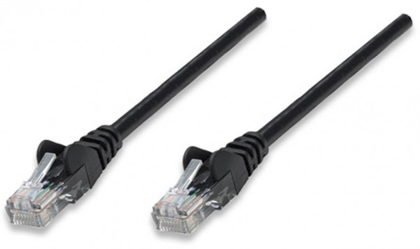 Patchkabel RJ45 U/UTP Cat6 (15m) Hebelschutz schwarz