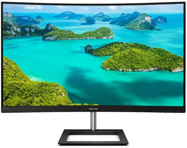 272E1CA/00 69 cm (27") Gaming Monitor schwarz, Widescreen Full HD (1920x1080), 4 ms Reaktionszeit, gebogen, integrierte Lautsprecher