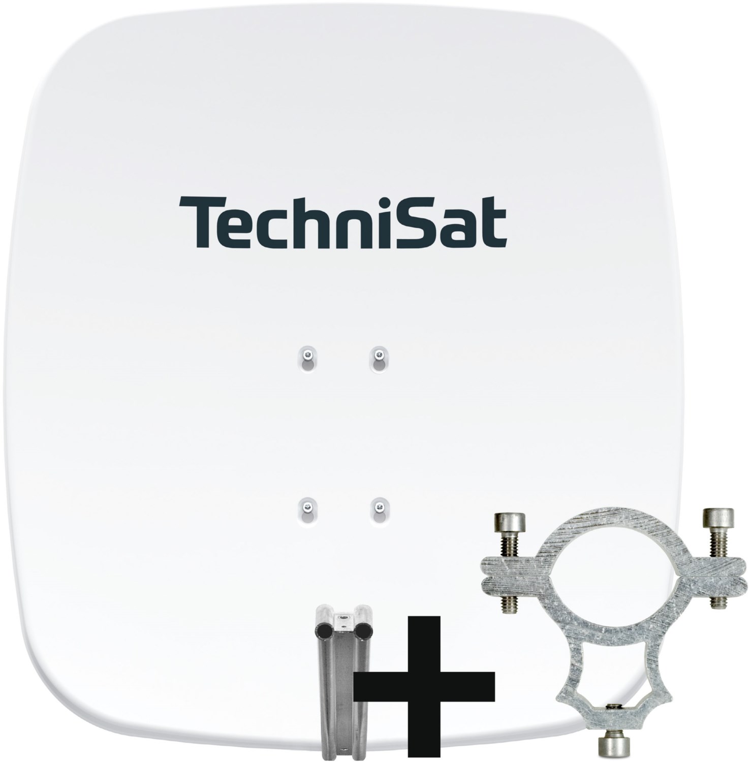 SATMAN 850 Plus Satelliten-Reflektor inkl. LNB-Halteschelle beige