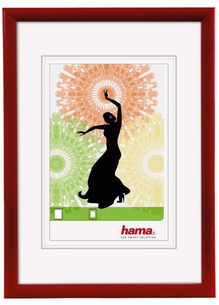 Kunststoffrahmen Madrid 13x18cm rot