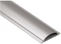 PVC-Kabelkanal halbrund 100/9/2,1cm silber