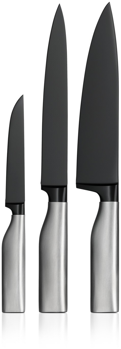 Ultimate Black Messer-Set 3-tlg.